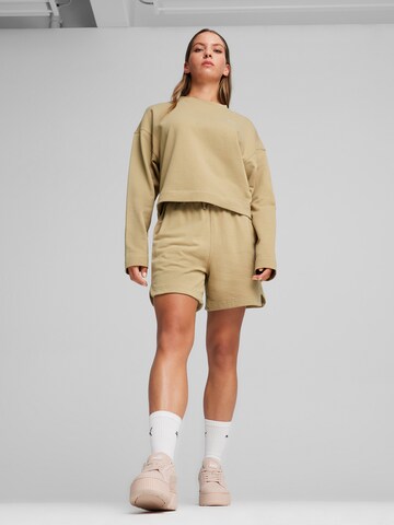 PUMA Athletic Sweatshirt 'BETTER SPORTSWEAR' in Brown