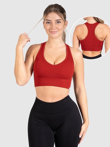 Smilodox Bralette Sports Top in Red