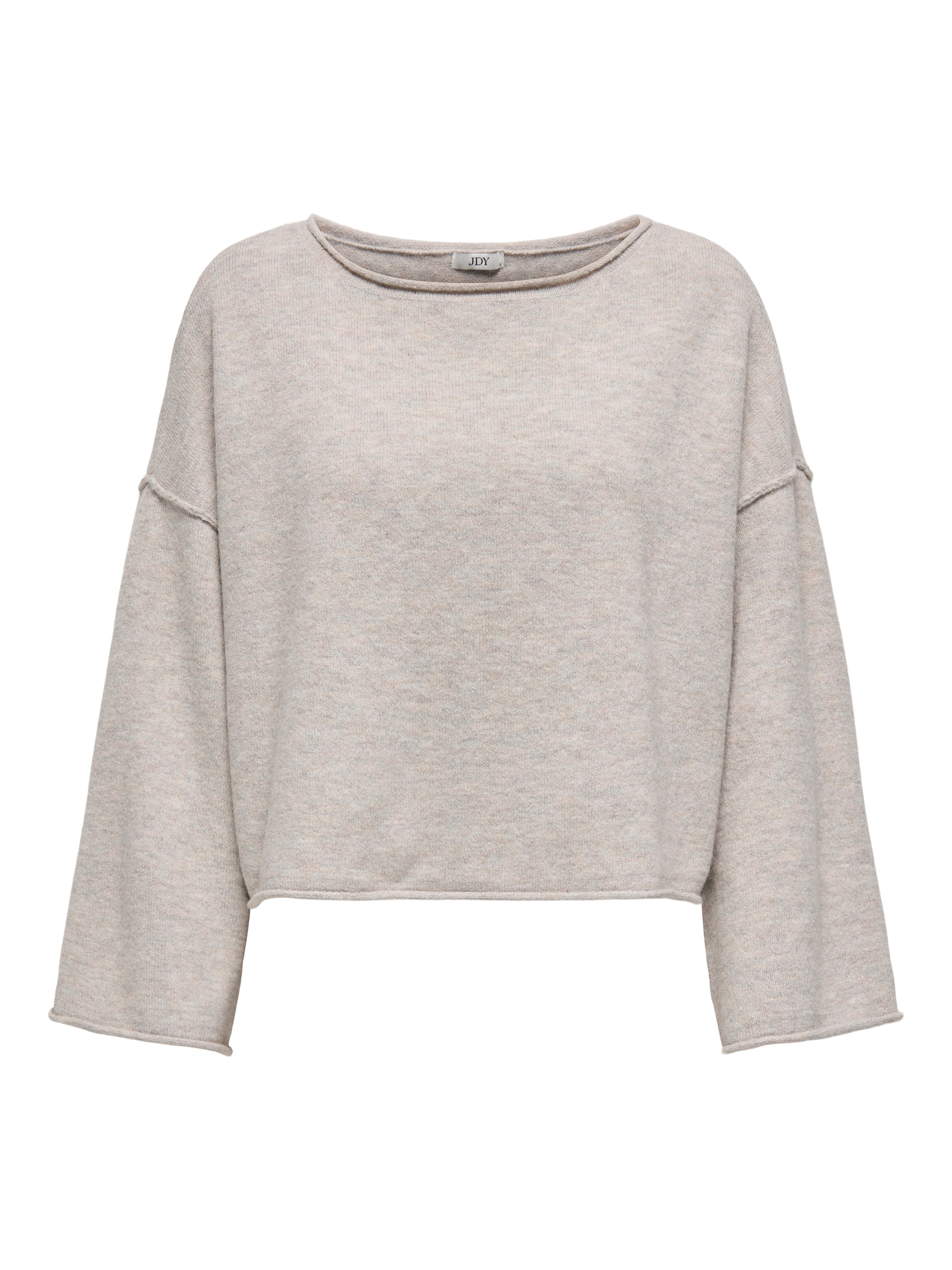 JDY Pullover 'JDYRue' in Grau: Vorderseite