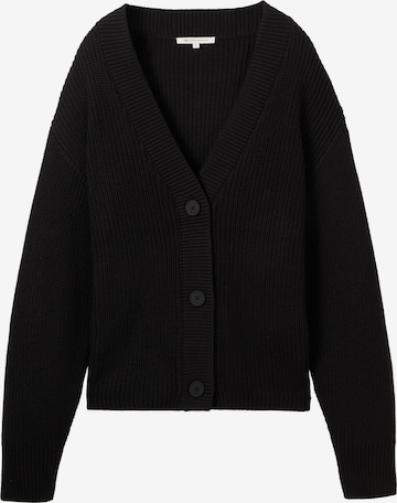 juoda TOM TAILOR DENIM Kardiganas: priekis