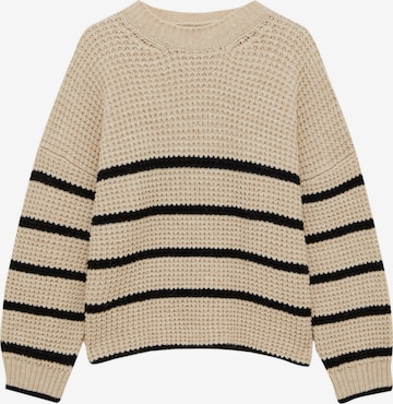 Pull&Bear Sweater in Beige: front