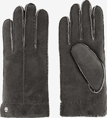 Roeckl Full Finger Gloves in Grey: front