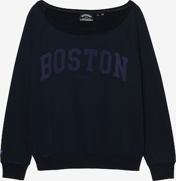 Superdry & Co Sweatshirt 'Athletic Essentials' in Blauw: voorkant