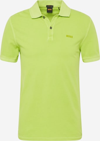 BOSS Orange Regularny krój Koszulka 'Prime' w kolorze zielony: przód