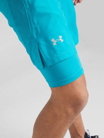 UNDER ARMOUR Regularen Športne hlače 'LAUNCH 7' | modra barva