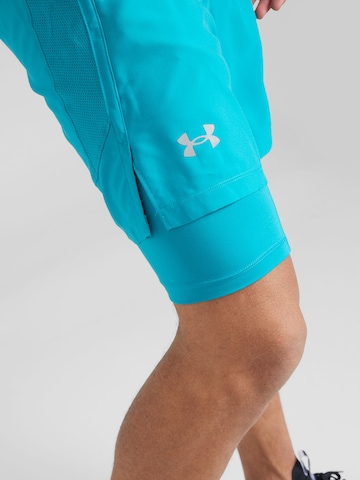 UNDER ARMOUR Normální Sportovní kalhoty 'LAUNCH 7' – modrá