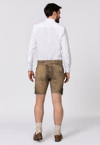 STOCKERPOINT Regular Traditional Pants 'Franz' in Brown