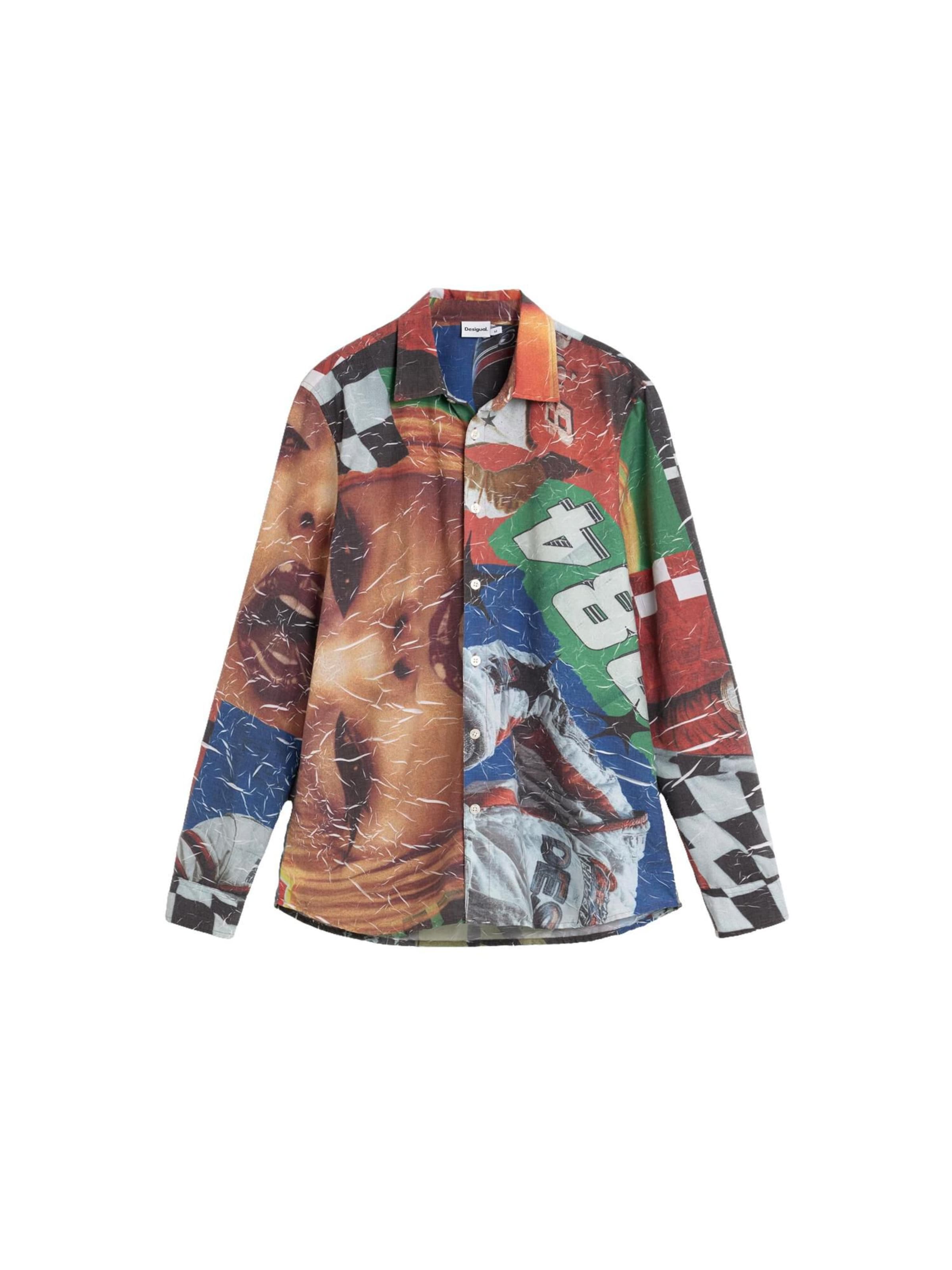 Desigual - Ajuste regular Camisa en rojo: frente