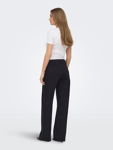 Only Maternity Wide leg Jeans in Zwart