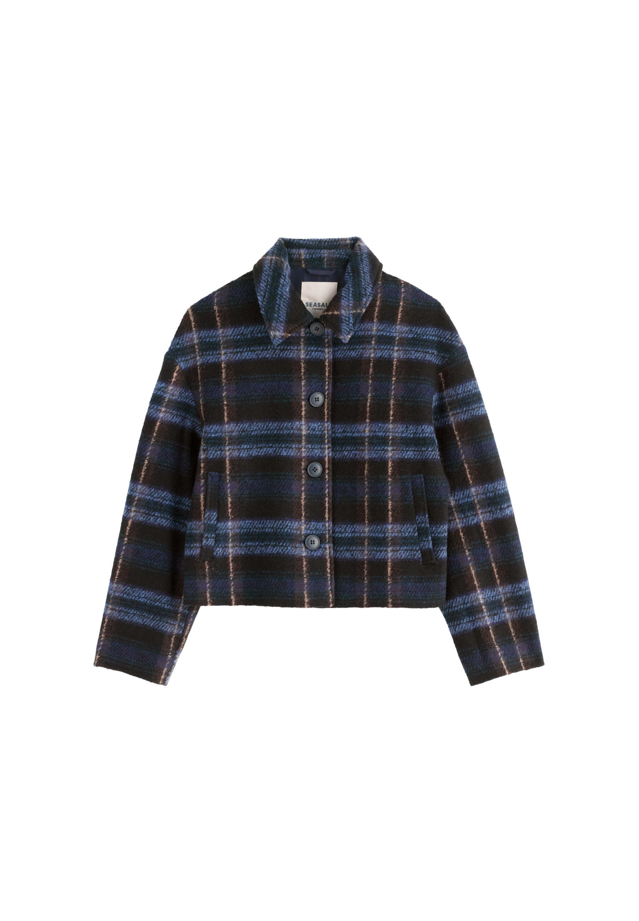 Seasalt Cornwall Between-season jacket 'Kindling' in Blue: front