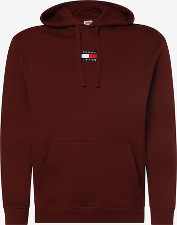 Sweat-shirt Tommy Jeans Plus en rouge : devant