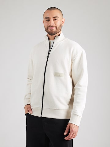 BOSS Sweatjacka i vit: framsida