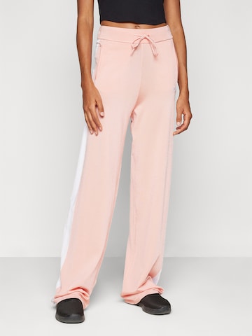 Wide leg Pantaloni di GUESS in rosa: frontale