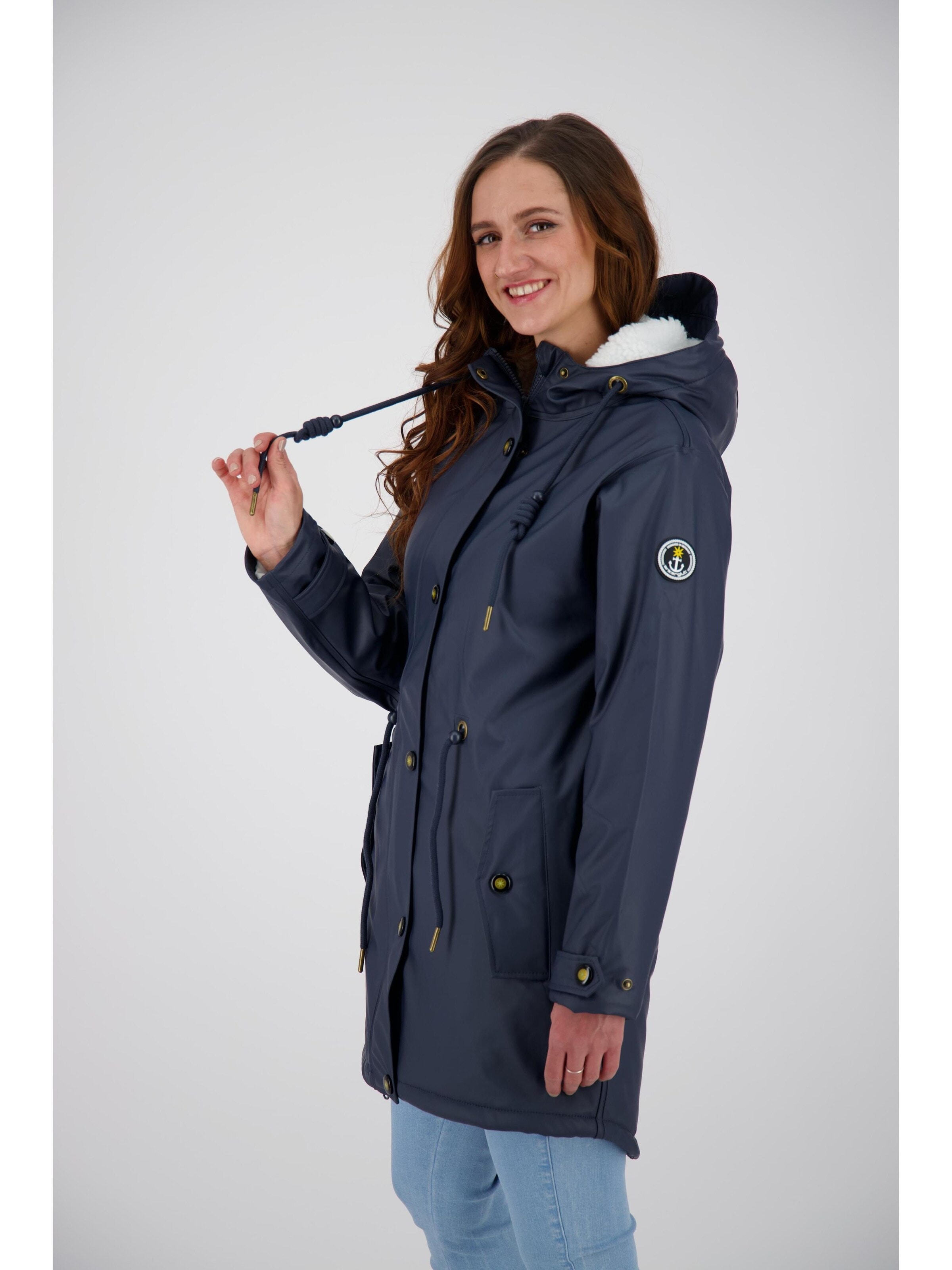 ankerglut Functionele mantel 'Friesennerz ankergluttraum WMN' in Blauw