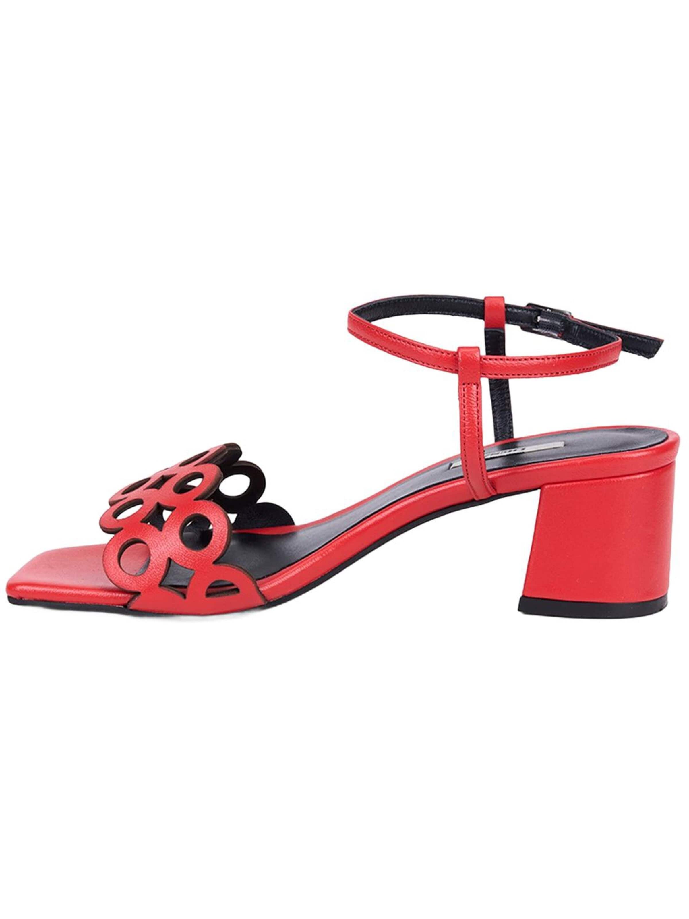 Desa - Sandalias de dedo en rojo