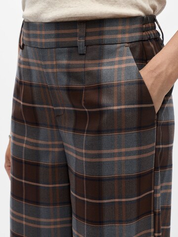 OBJECT Wide leg Broek 'OBJLisa' in Bruin