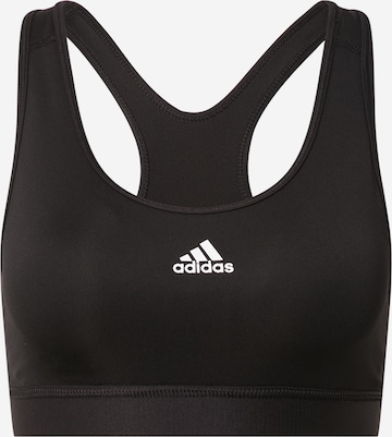 ADIDAS PERFORMANCE Bralette Sports bra 'Believe This' in Black: front