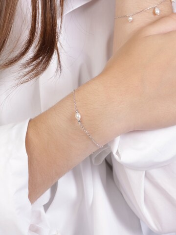 Bracelet 'Modern' Lucardi en argent : devant