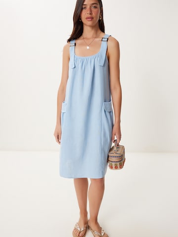 Happiness İstanbul Kleid in Blau: Vorderseite