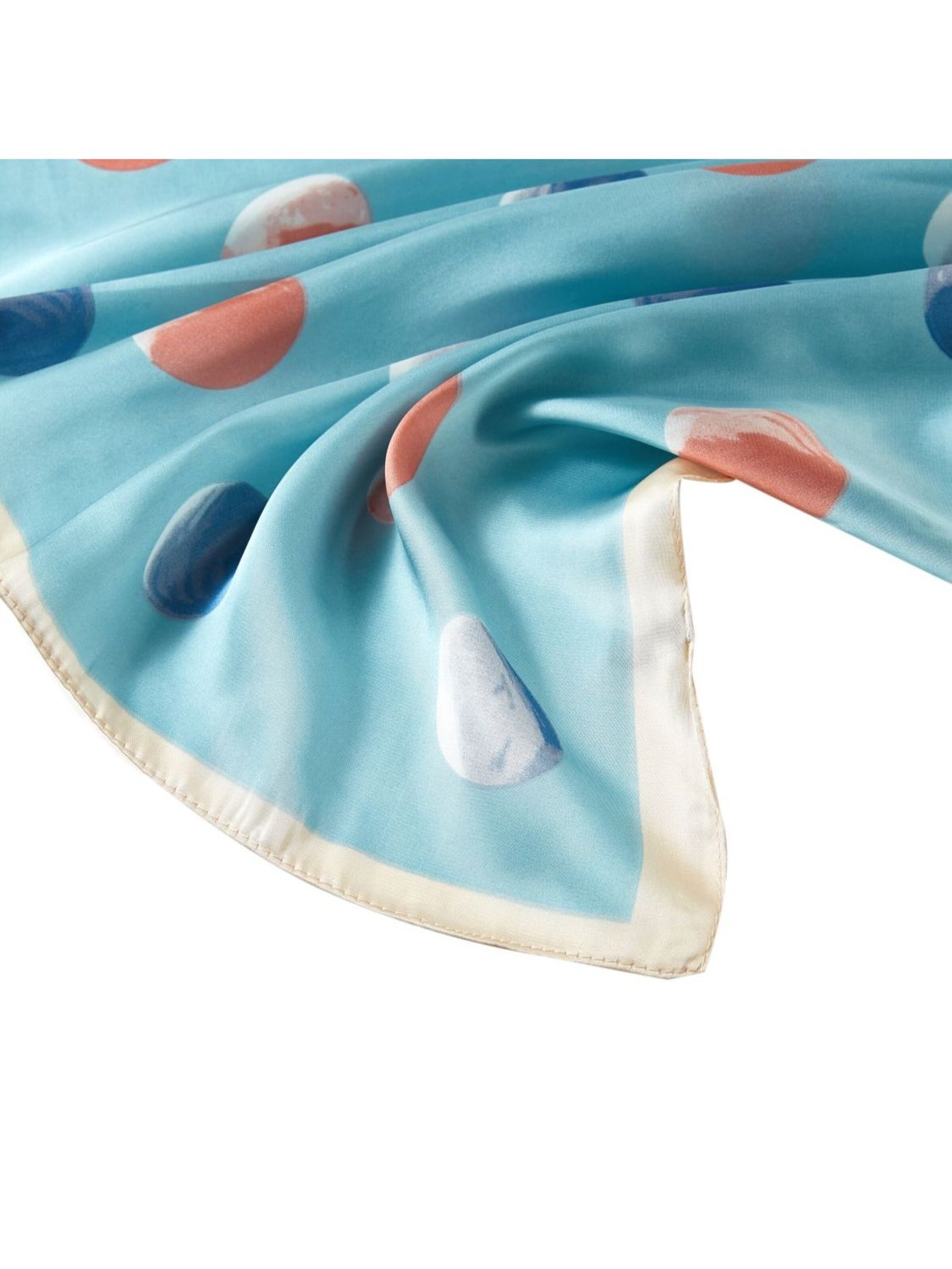 alberto cabale Scarf 'Petal Cléo' in Blue
