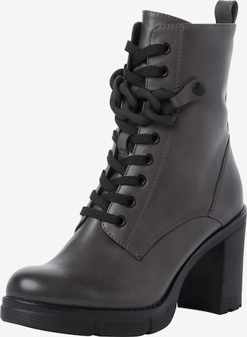 MARCO TOZZI Lace-Up Ankle Boots in Grey: front