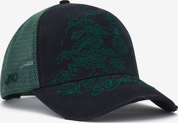 Cappello da baseball di Ed Hardy in verde: frontale