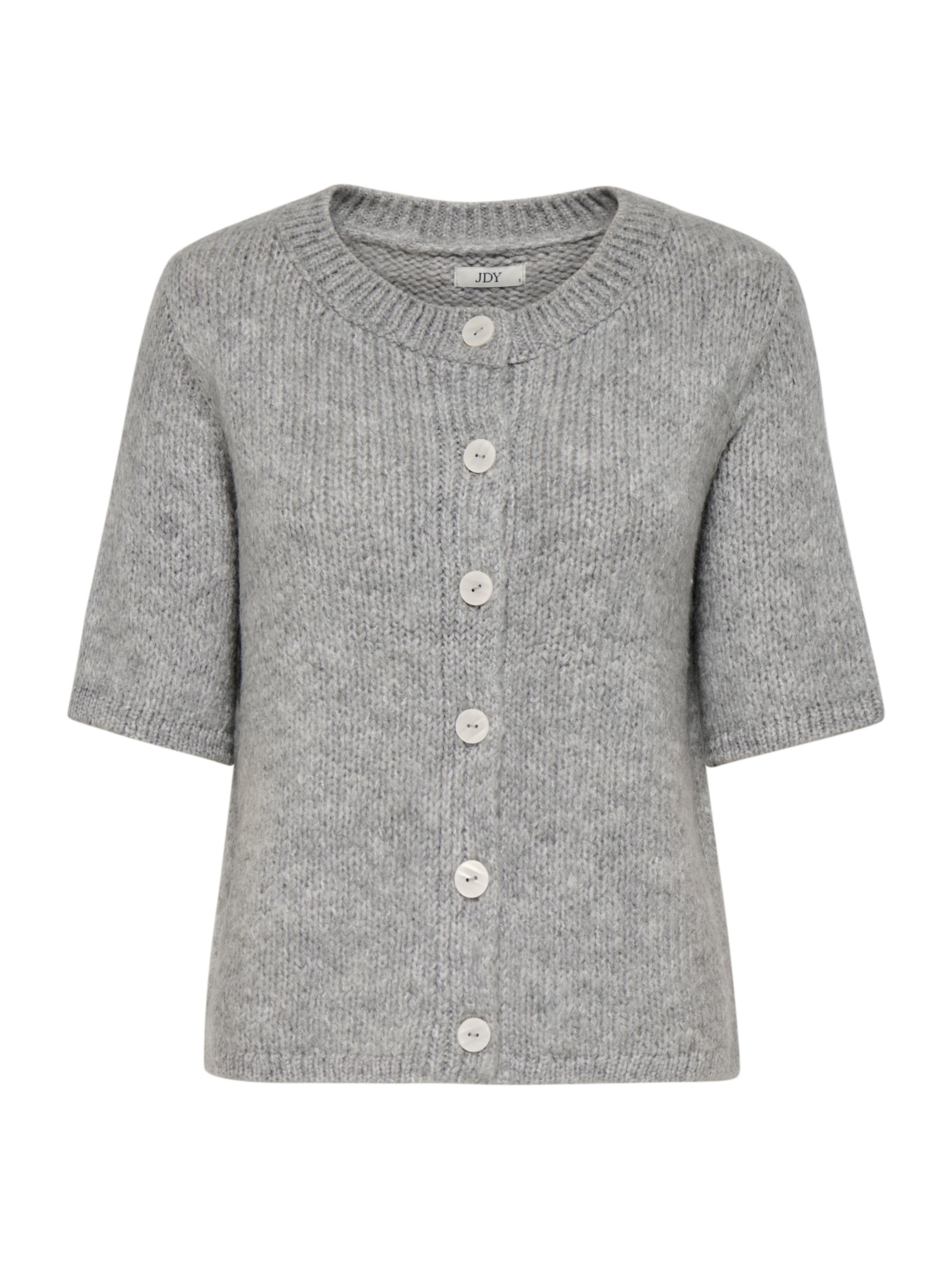 pelēks JDY Adīta jaka 'JDYLINEA': no priekšpuses