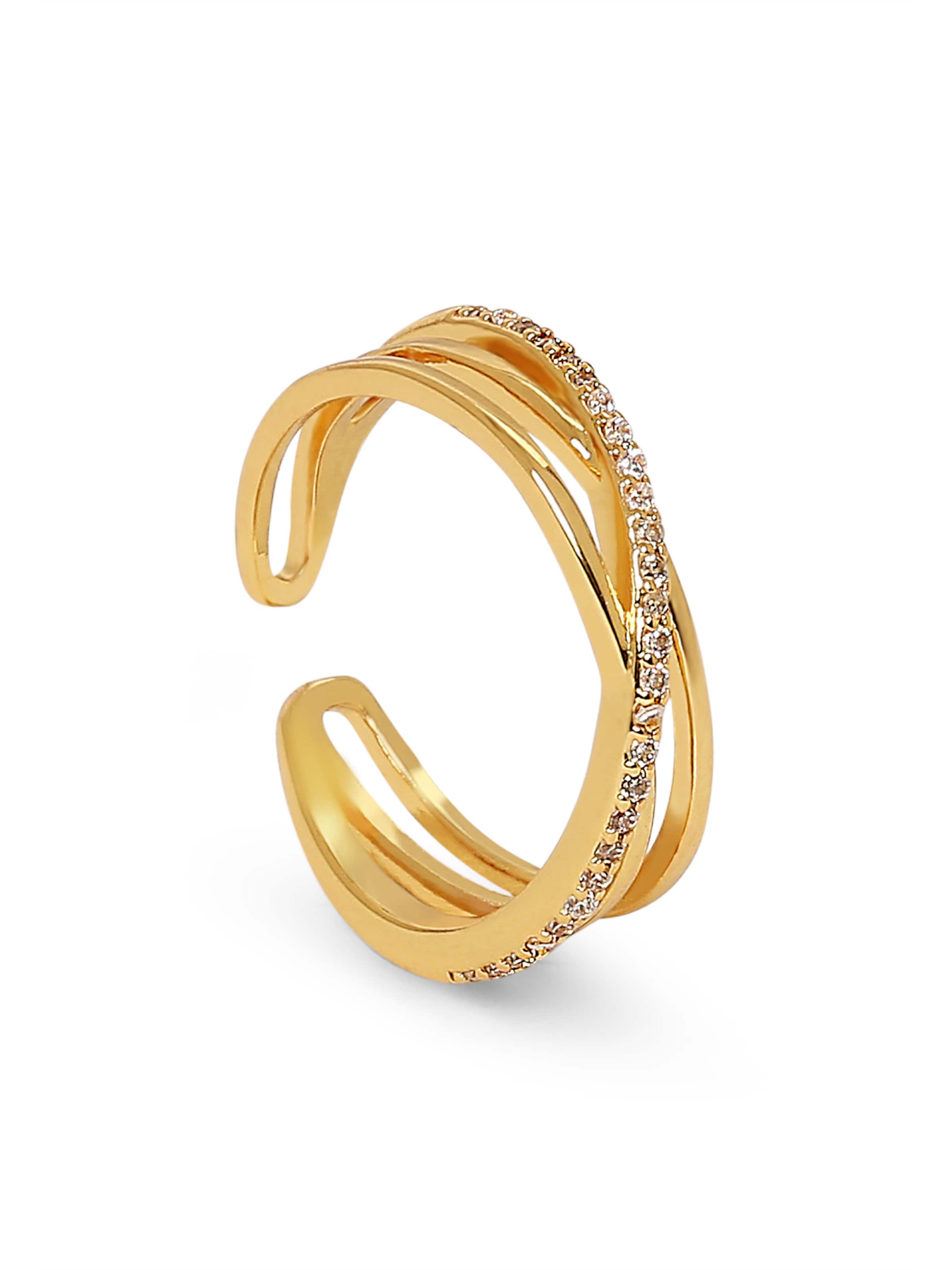 MISH Ringe 'Marianna' in Gold: Vorderseite
