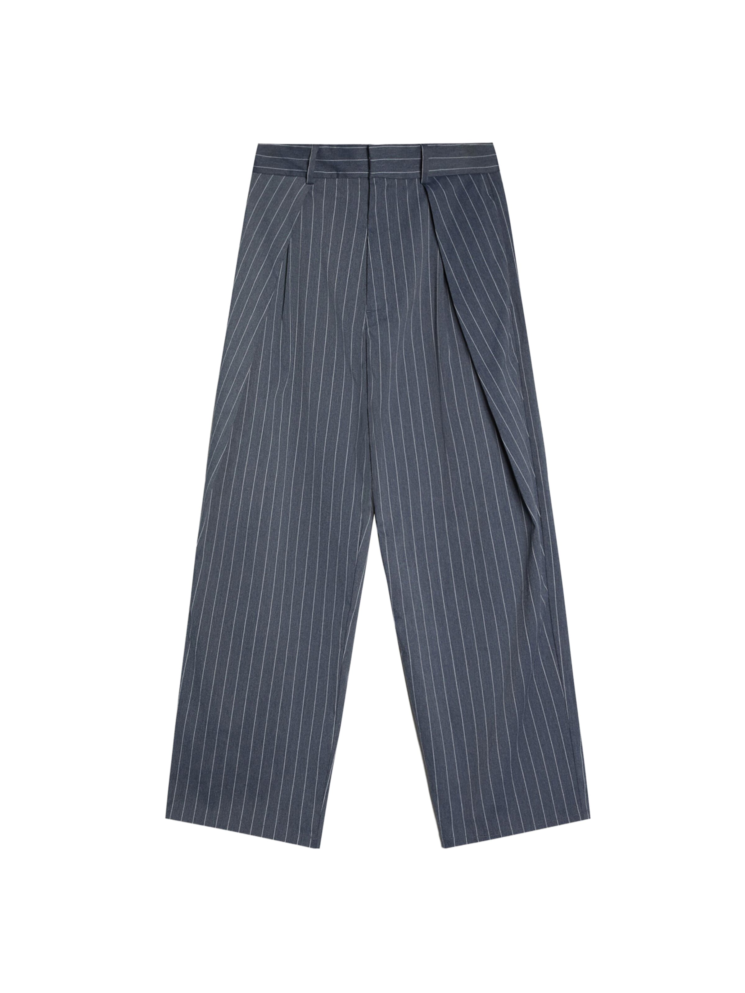 Bershka Hose in marine / offwhite, Produktansicht