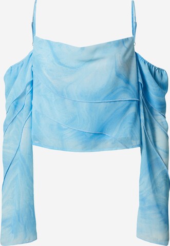 EDITED Blouse ' Neyla' in Blauw: voorkant