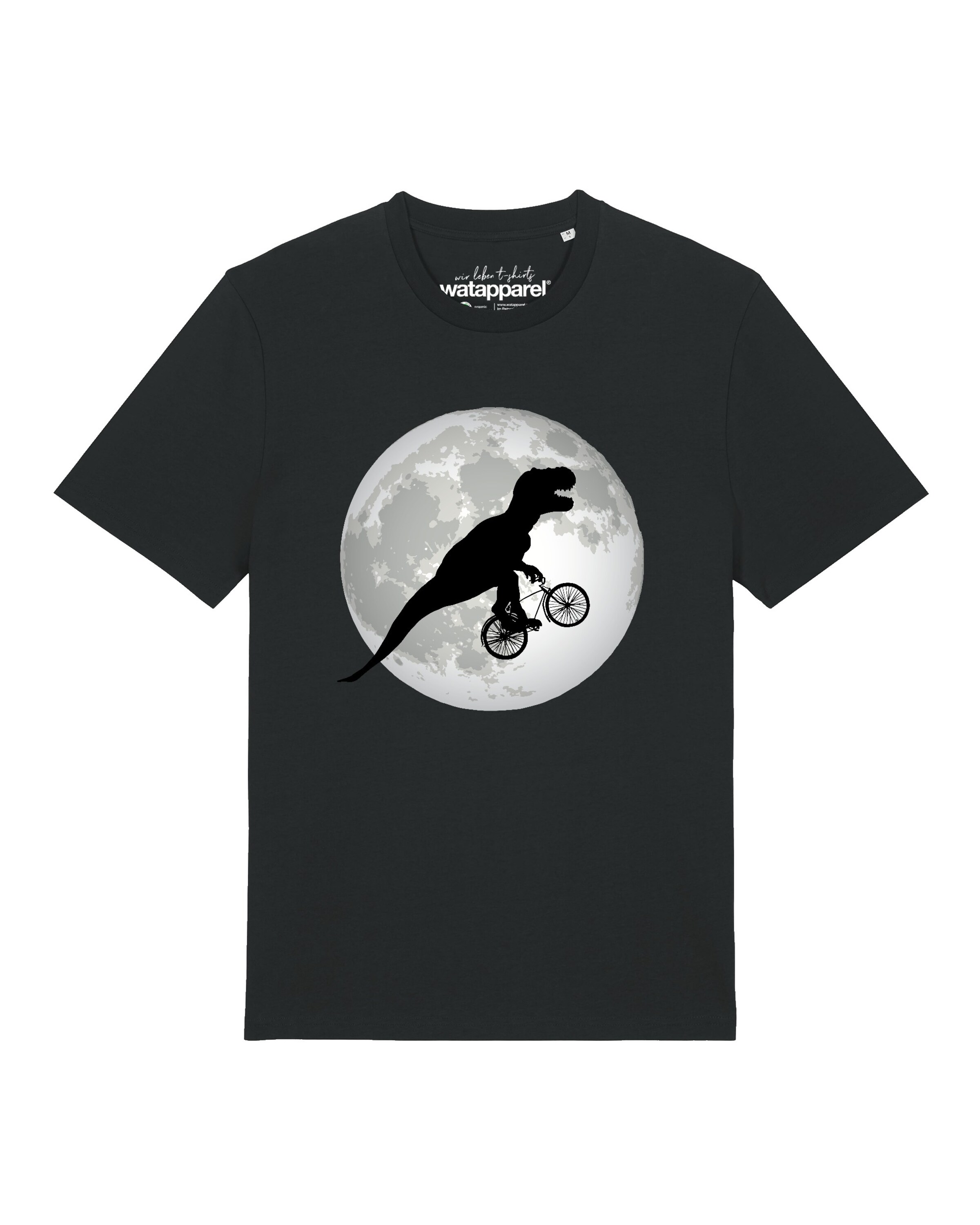 T-Shirt 'Flying TRex' Watapparel en noir : devant