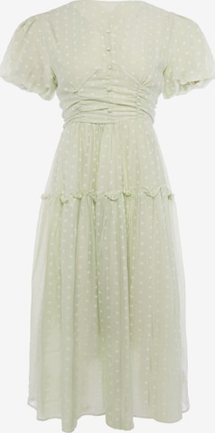 Robe Usha en vert : devant