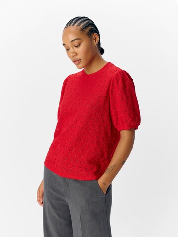 OBJECT Blouse 'OBJLaila' in Rood: voorkant
