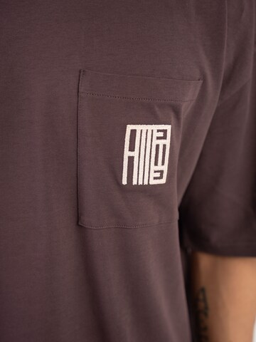 Alessandro Magno Shirt 'ESSENTIALS' in Brown