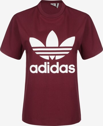 ADIDAS ORIGINALS Shirt 'Adicolor Classics Trefoil' in Red: front