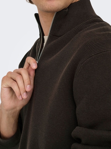 Pullover 'ONSPHIL' di Only & Sons in marrone