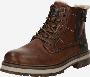 Bottes à lacets MUSTANG en marron : devant