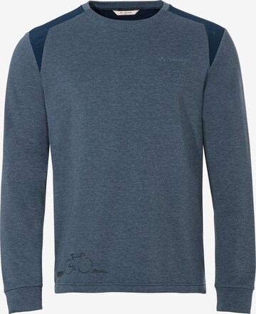 VAUDE Athletic Sweater 'Cyclist' in Blue: front