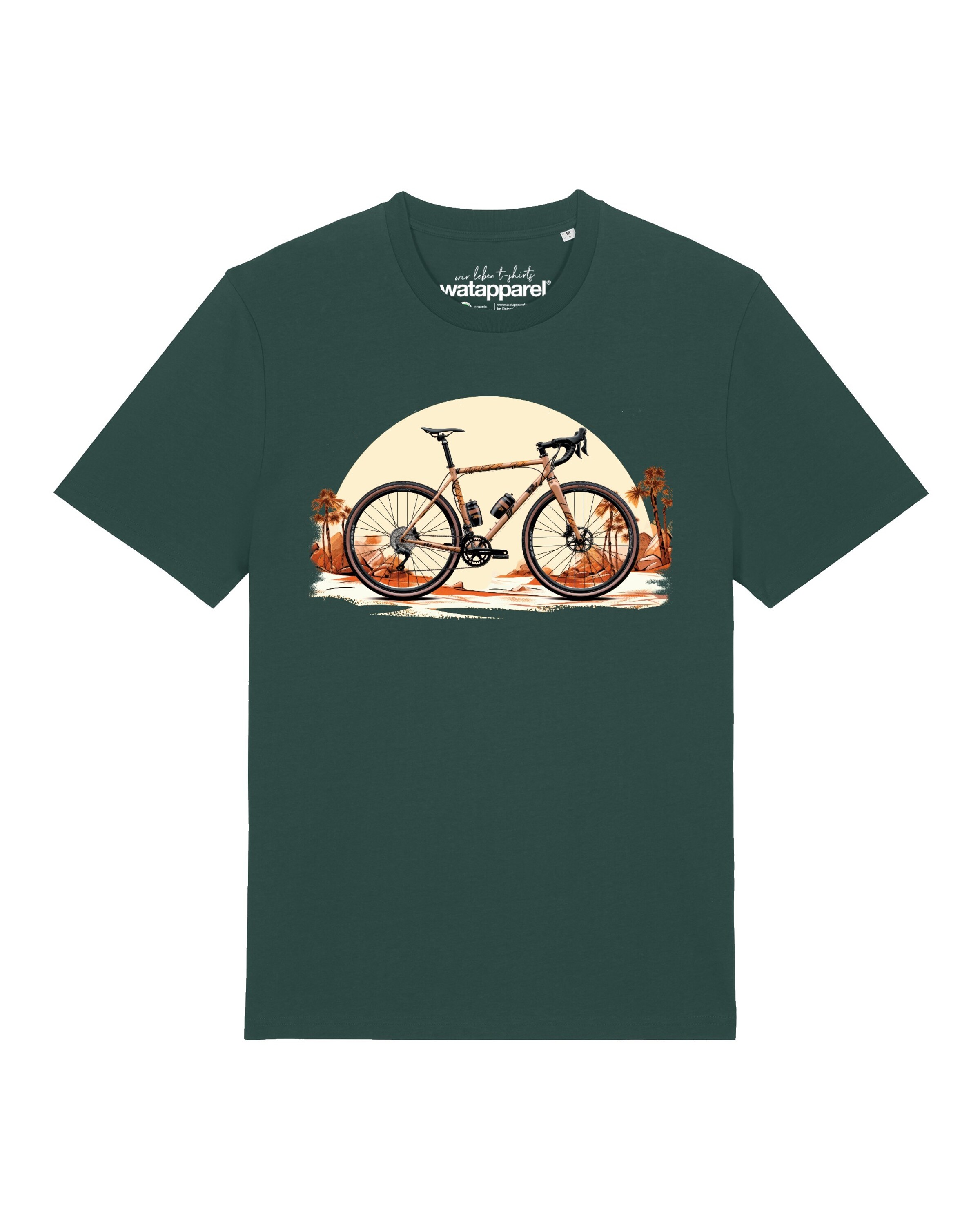 T-Shirt 'Gravelbike' Watapparel en vert : devant
