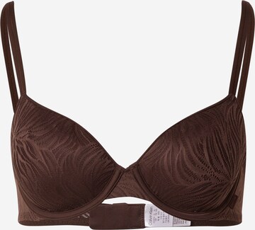 Calvin Klein Underwear Bra in Brown: front