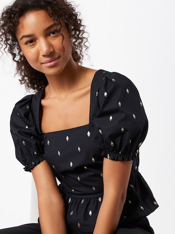 Miss Selfridge Blúz - fekete