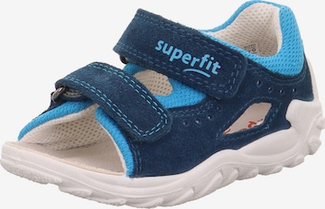 SUPERFIT - Sandalias 'FLOW' en azul: frente