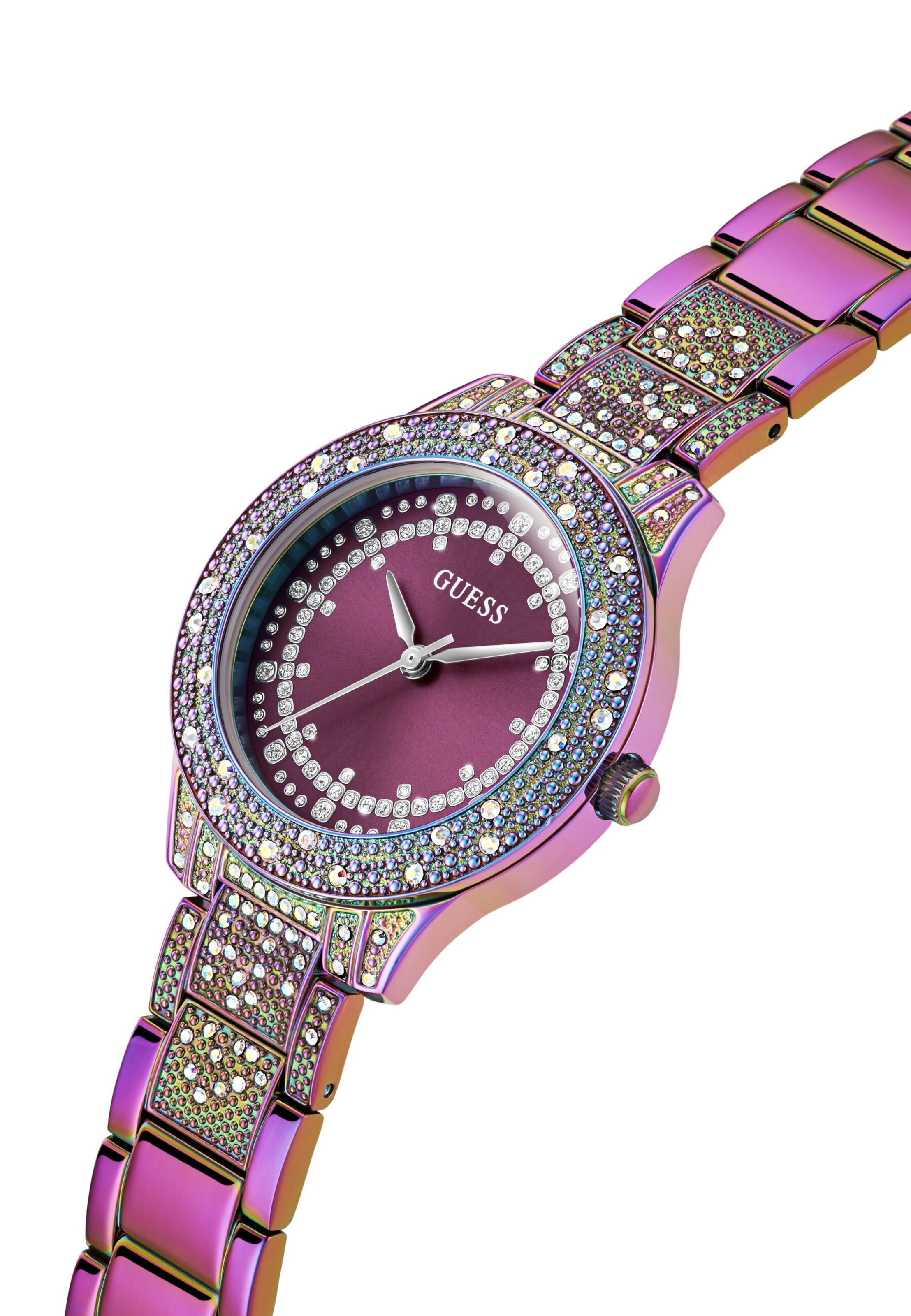 GUESS Analogt ur 'Shooting Star' i pink