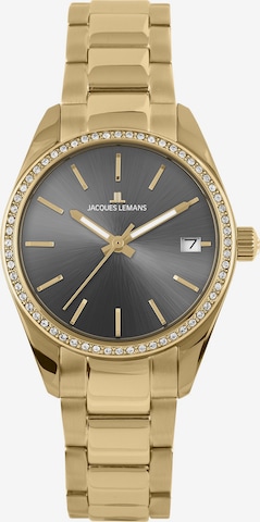 Jacques Lemans Analoguhr in Gold: Vorderseite