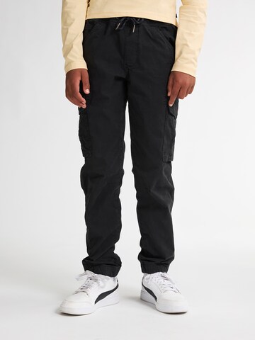 Petrol Industries Tapered Broek in Zwart: voorkant