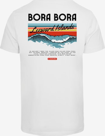 F4NT4STIC T Shirt 'Bora Bora Leewards Island' in Weiß: Vorderseite