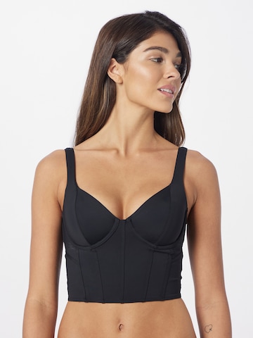 Bustier Soutien-gorge Gilly Hicks en noir : devant