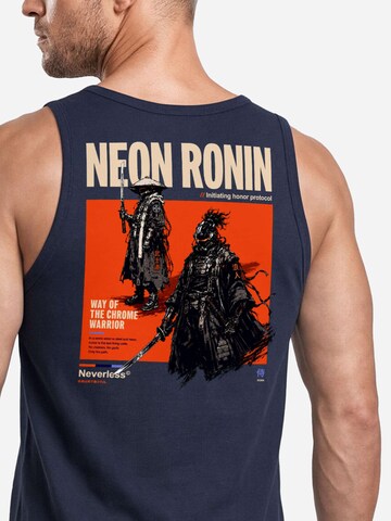 Neverless Shirt 'Neon Ronin' in Blue