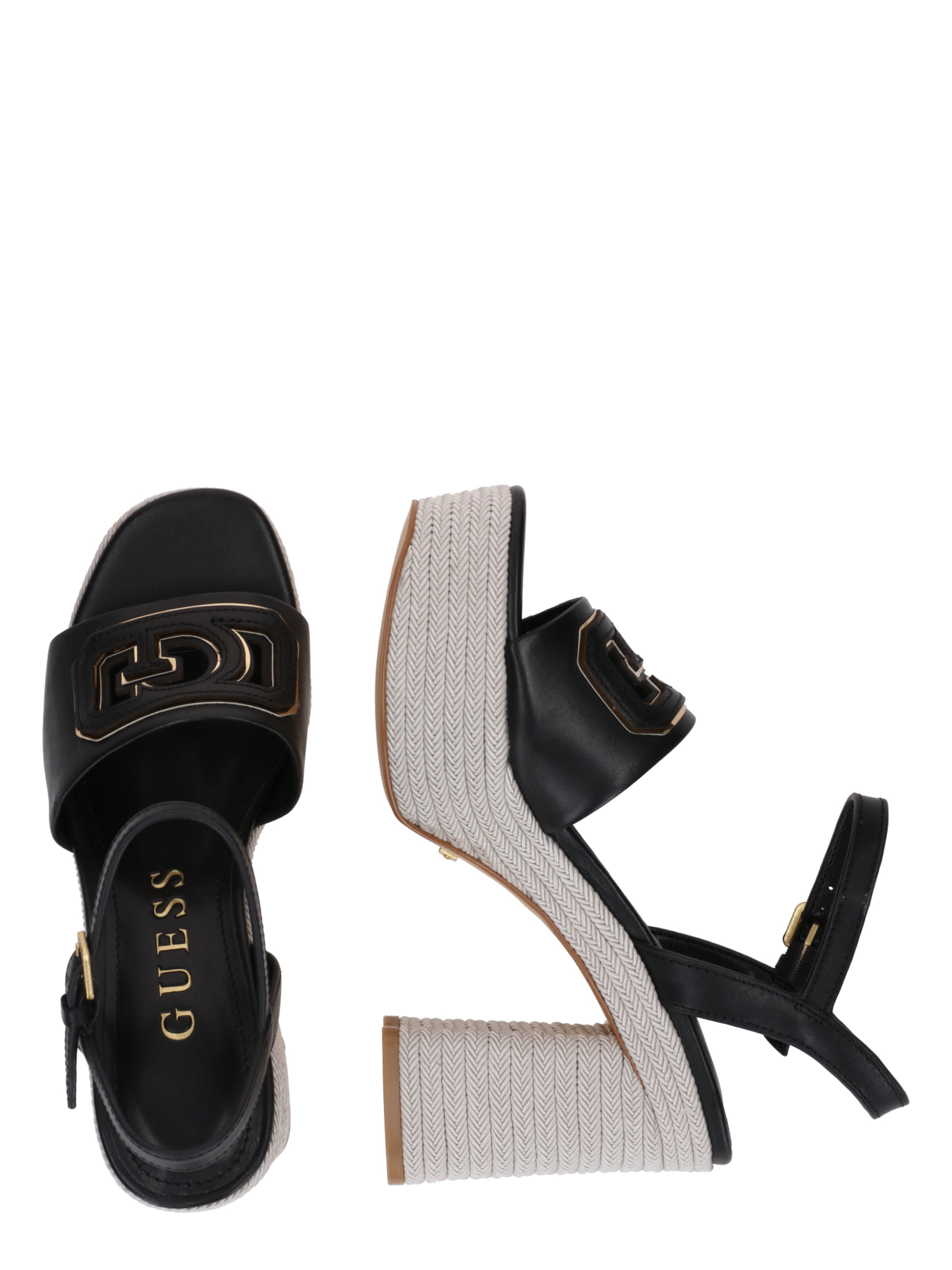 GUESS Sandale in Schwarz