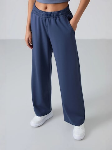 Tommy Life Wide Leg Jogginghose in Blau